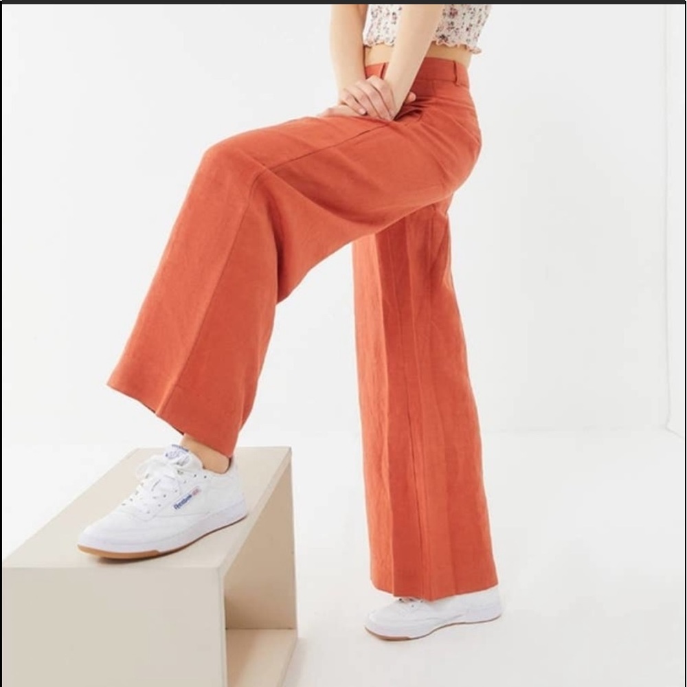 Urban Outfitters Orange wide leg Pants size 8